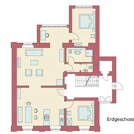 Lägenhet Winzervilla Kammerhof - 3x Stilvolle & Geraeumige Fewos Mit Moselblick, 2-12 Gaeste Buchbar, Direkt Am Moselradweg *